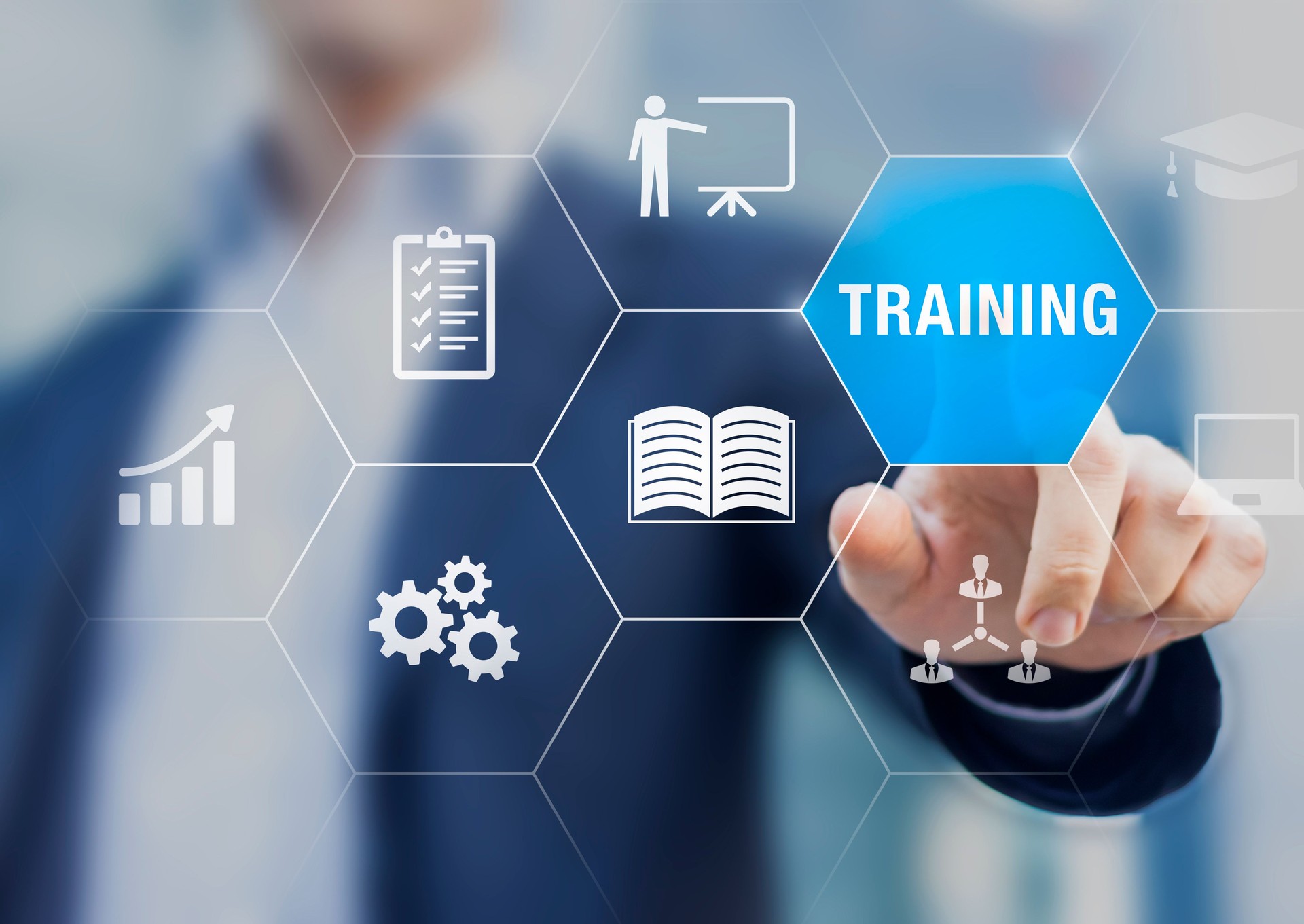 Training and skill development concept with icons of online course, conference, seminar, webinar, e-learning, coaching. Grow knowledge and abilities. Training and skill development concept with icons of online course, conference, seminar, webinar, e-learning, coaching. Grow knowledge and abilities.